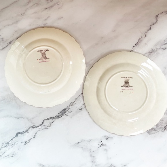 Vintage Spode's Jewel Floral Ann Hathaway Copeland Salad/Dessert Plate Soup Bowl - Picture 7 of 11